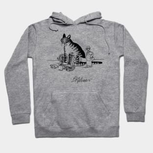 B kliban cat,  Cat is an engineer Hoodie